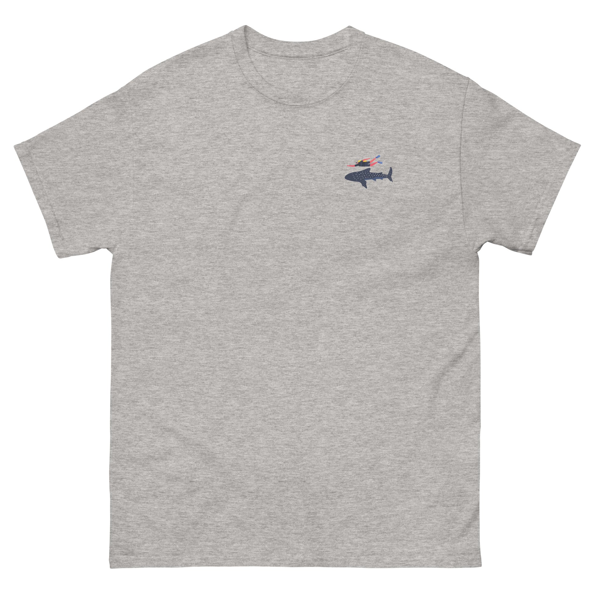 whale shark diving t-shirt