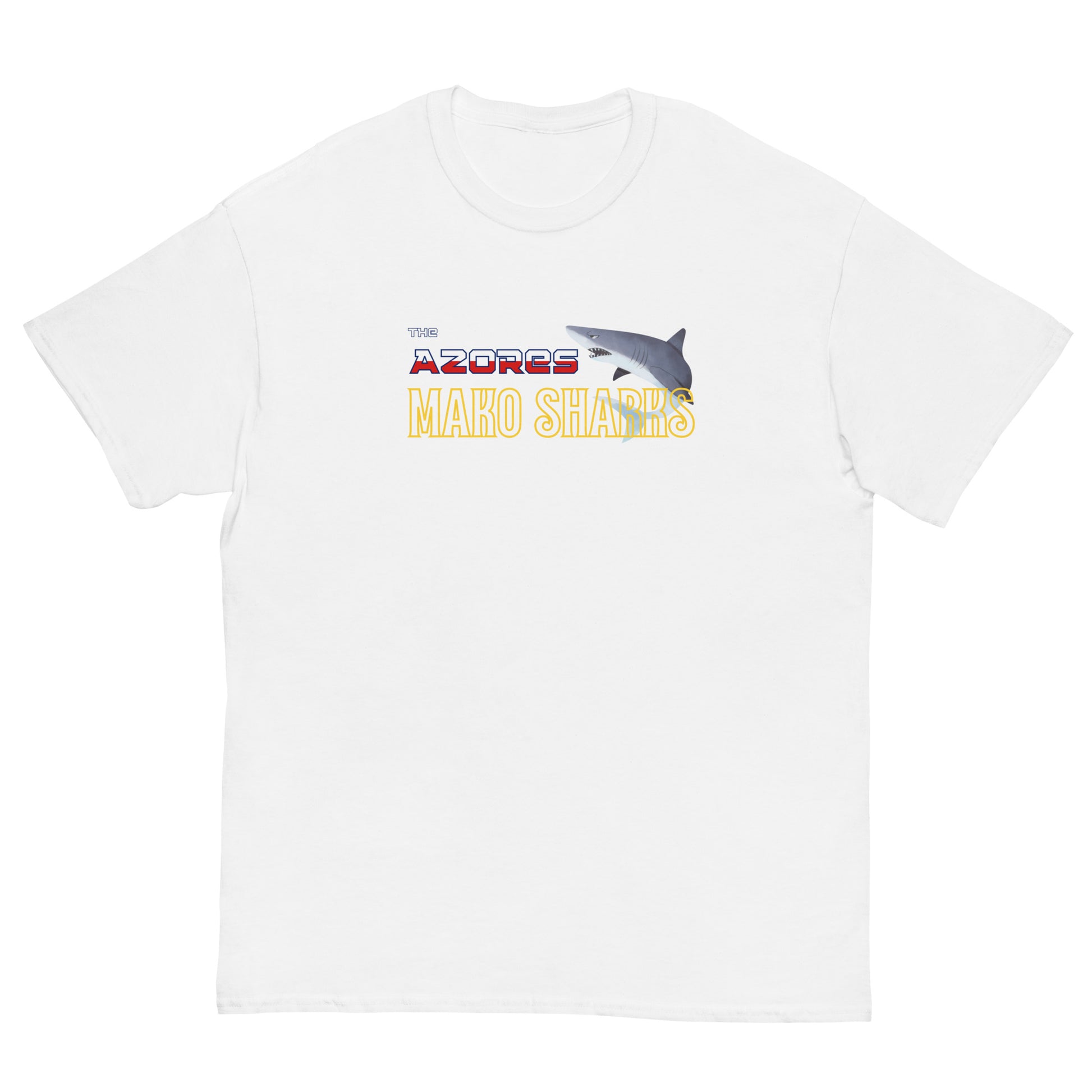 Azores Mako Sharks T-Shirts wjite