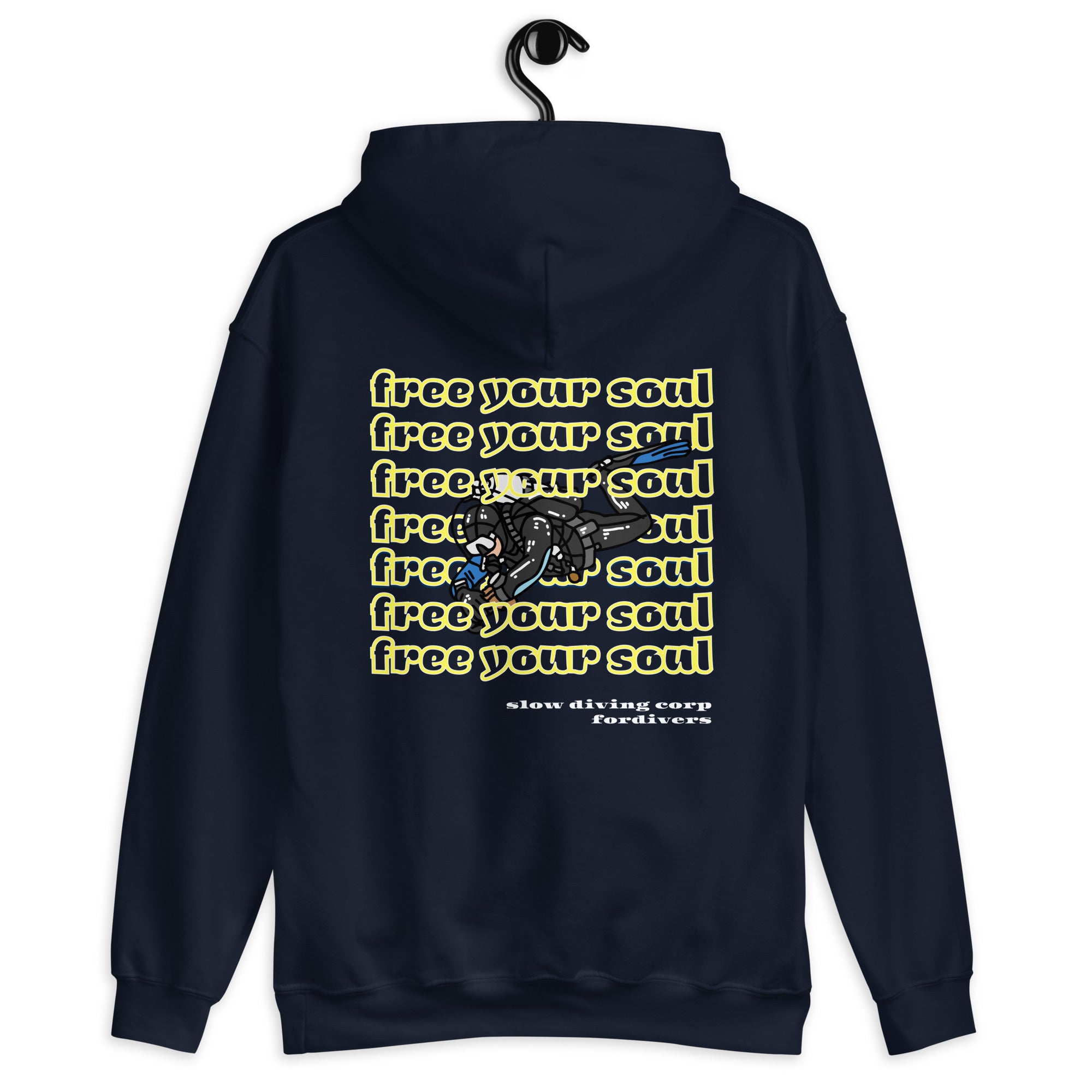 hoodie for divers free your soul