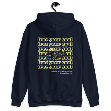 hoodie for divers free your soul