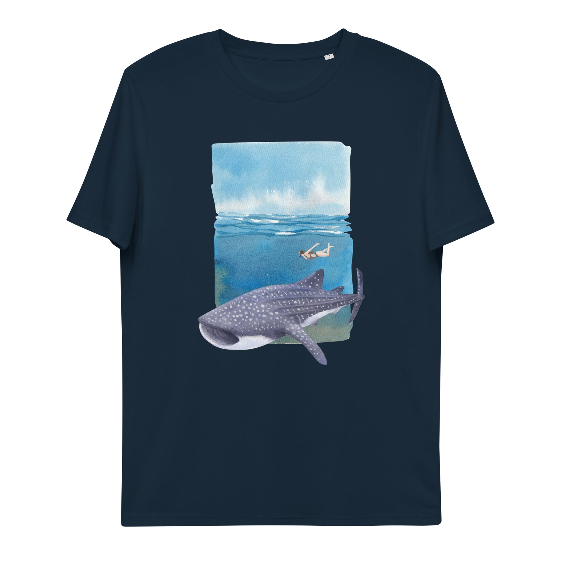 camiseta nadar tiburón ballena