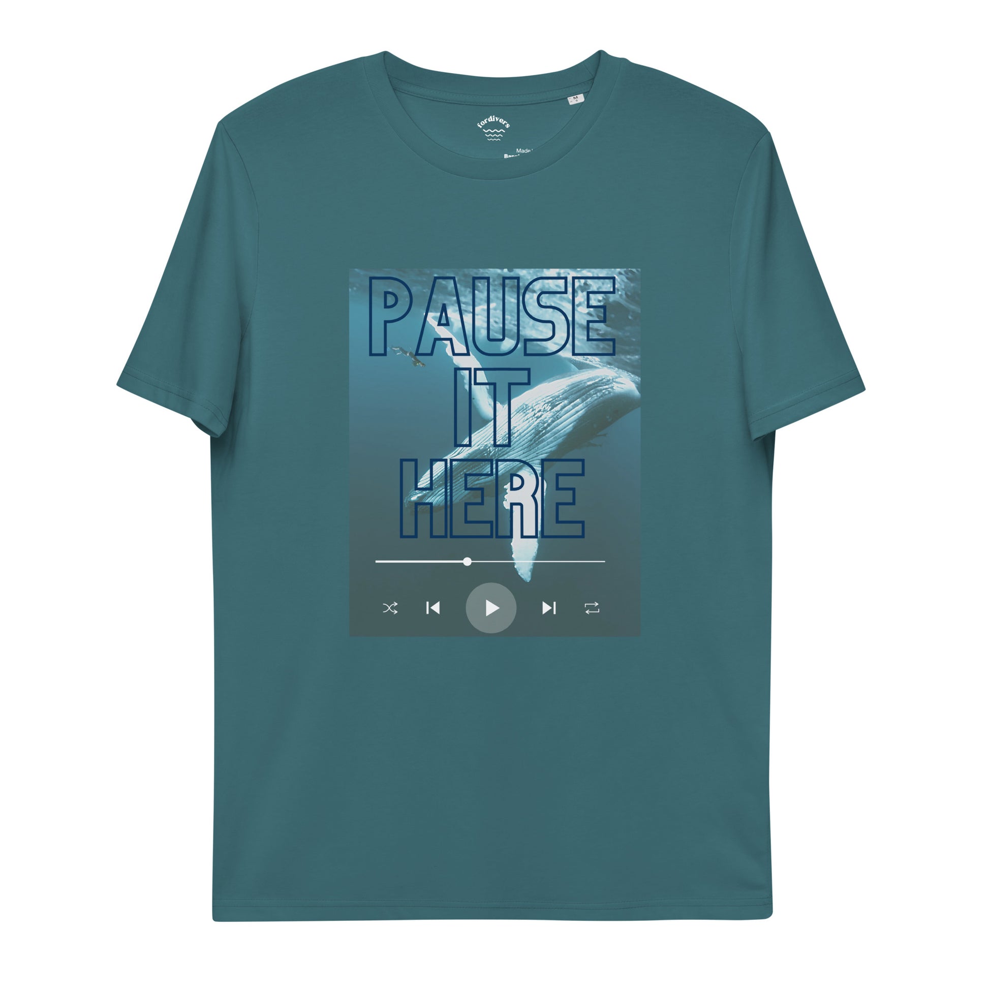 pause it here camiseta buceo ballena