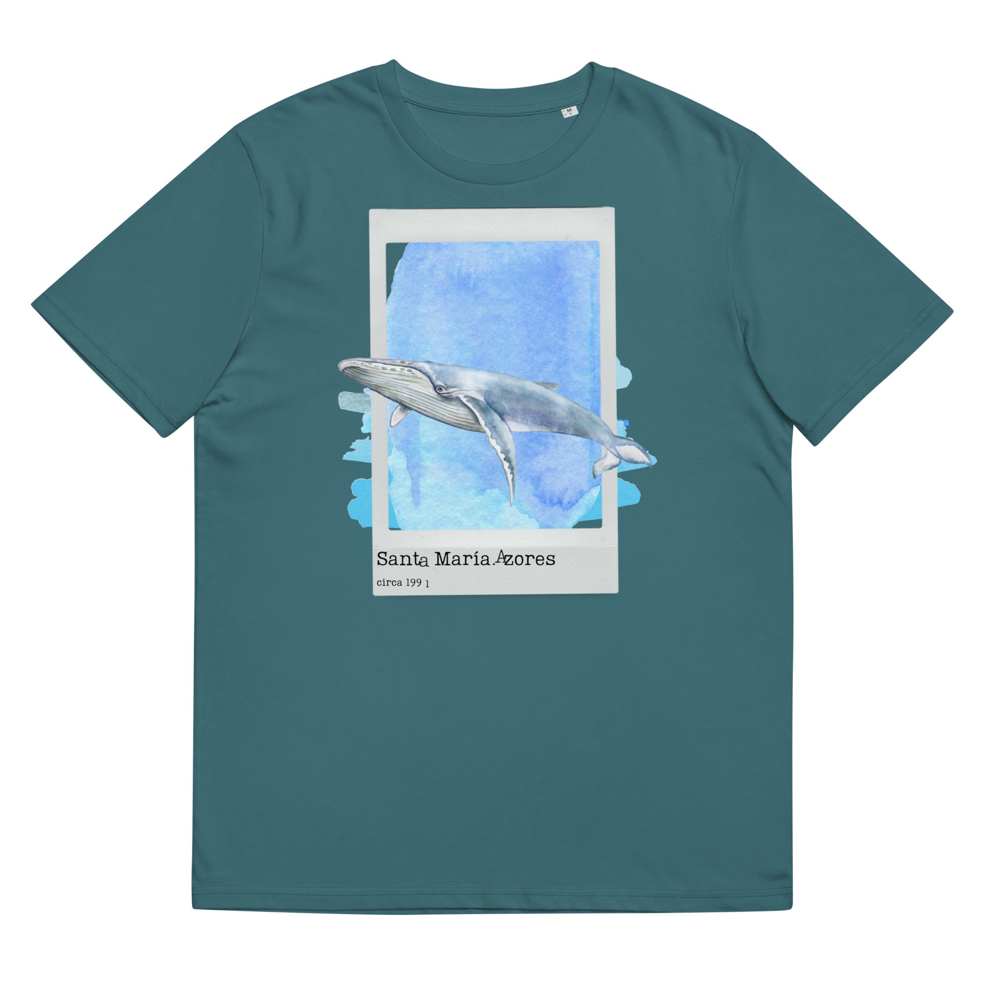 camiseta verde azores ballena azul 