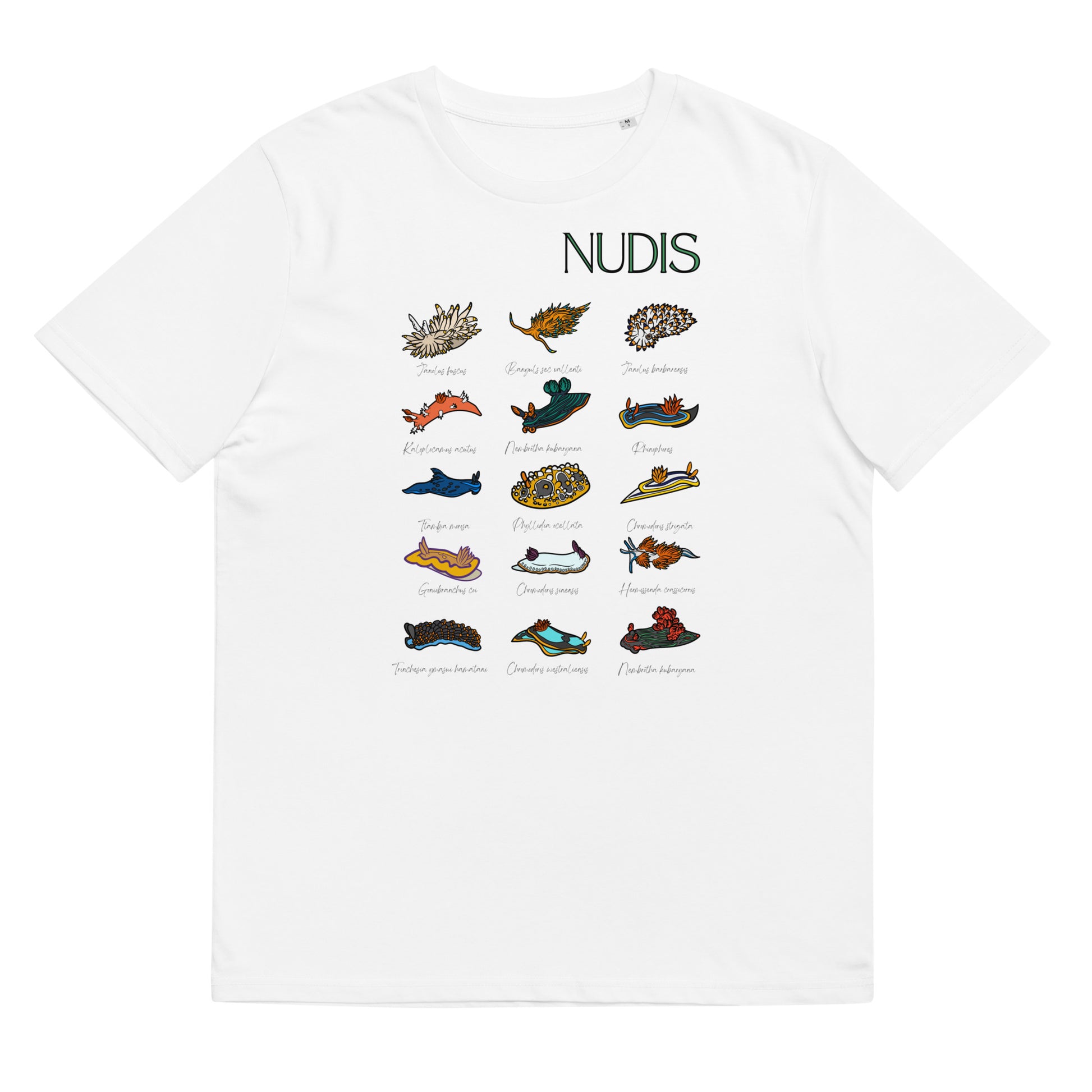 camiseta nudibranquios