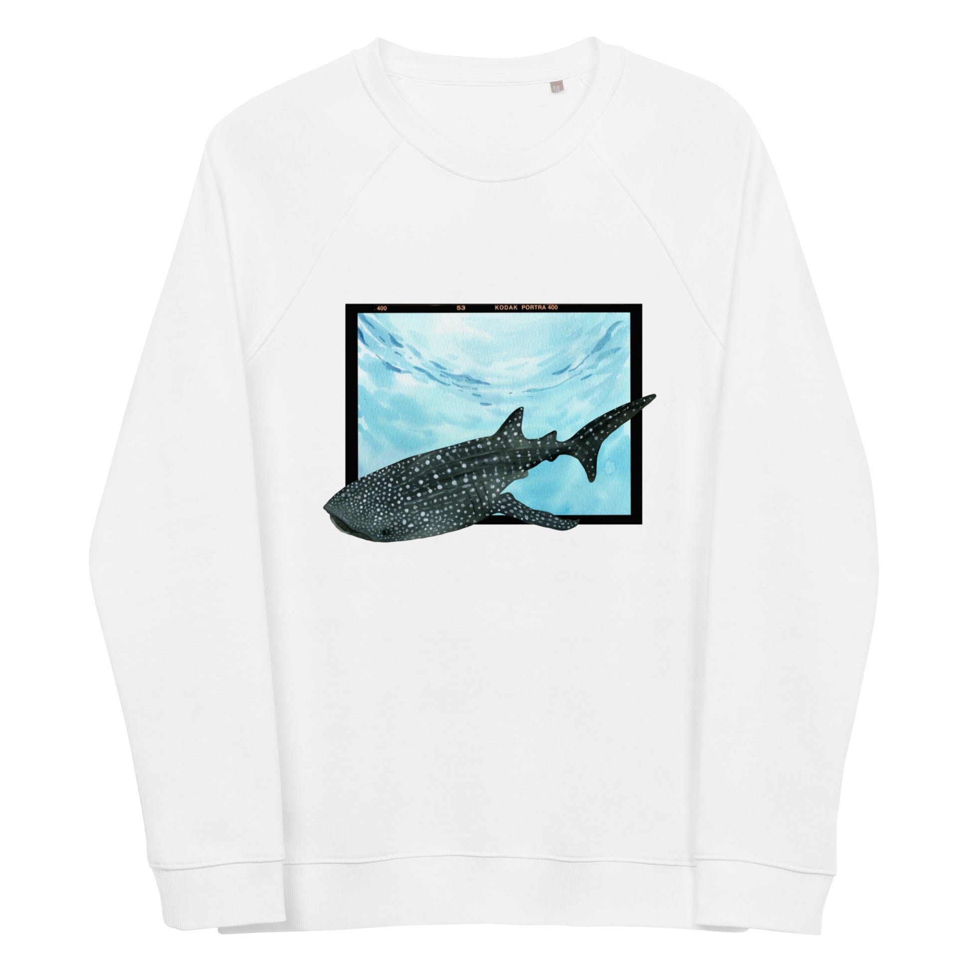 sudadera blanca tiburón ballena