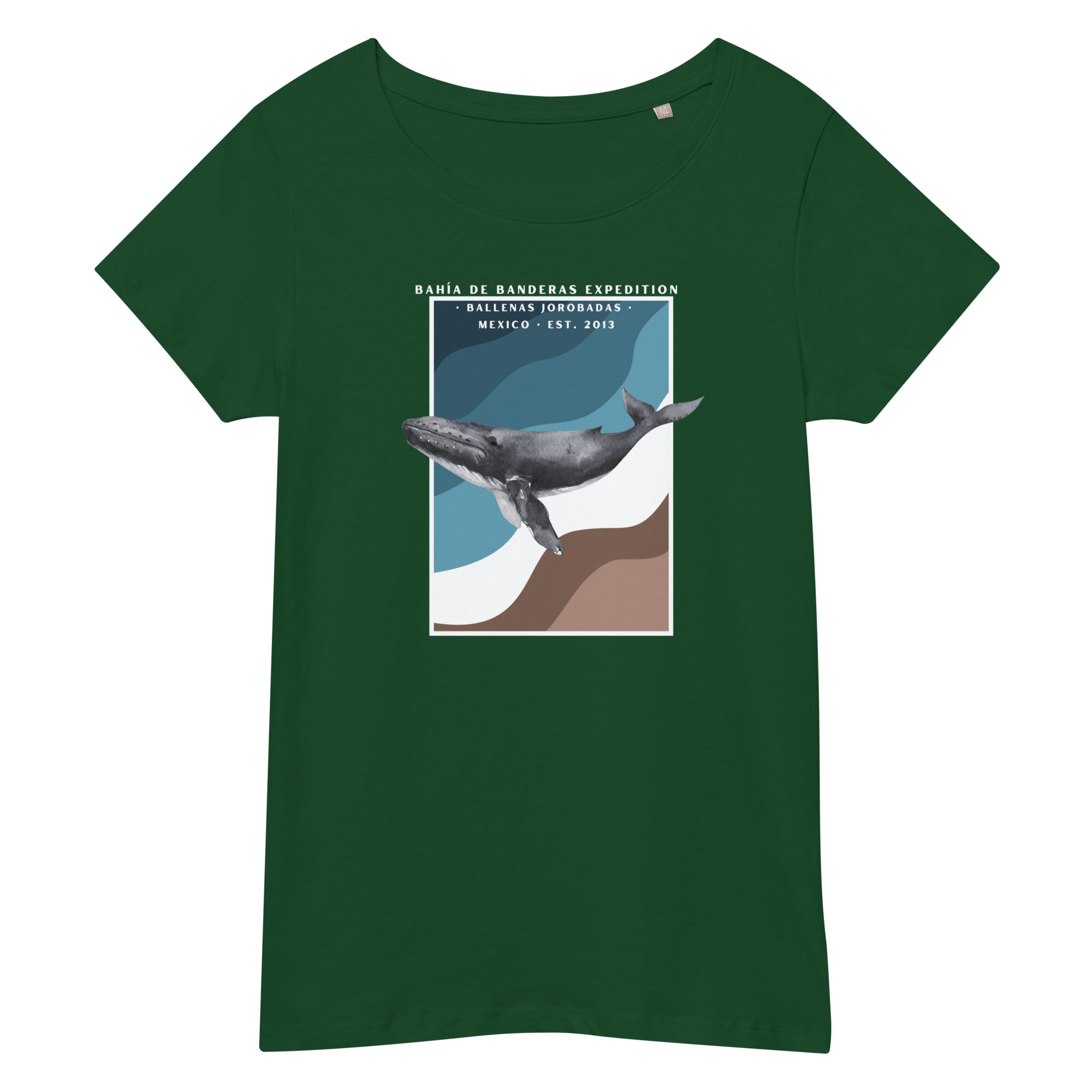 camiseta mujer ballena jorobada