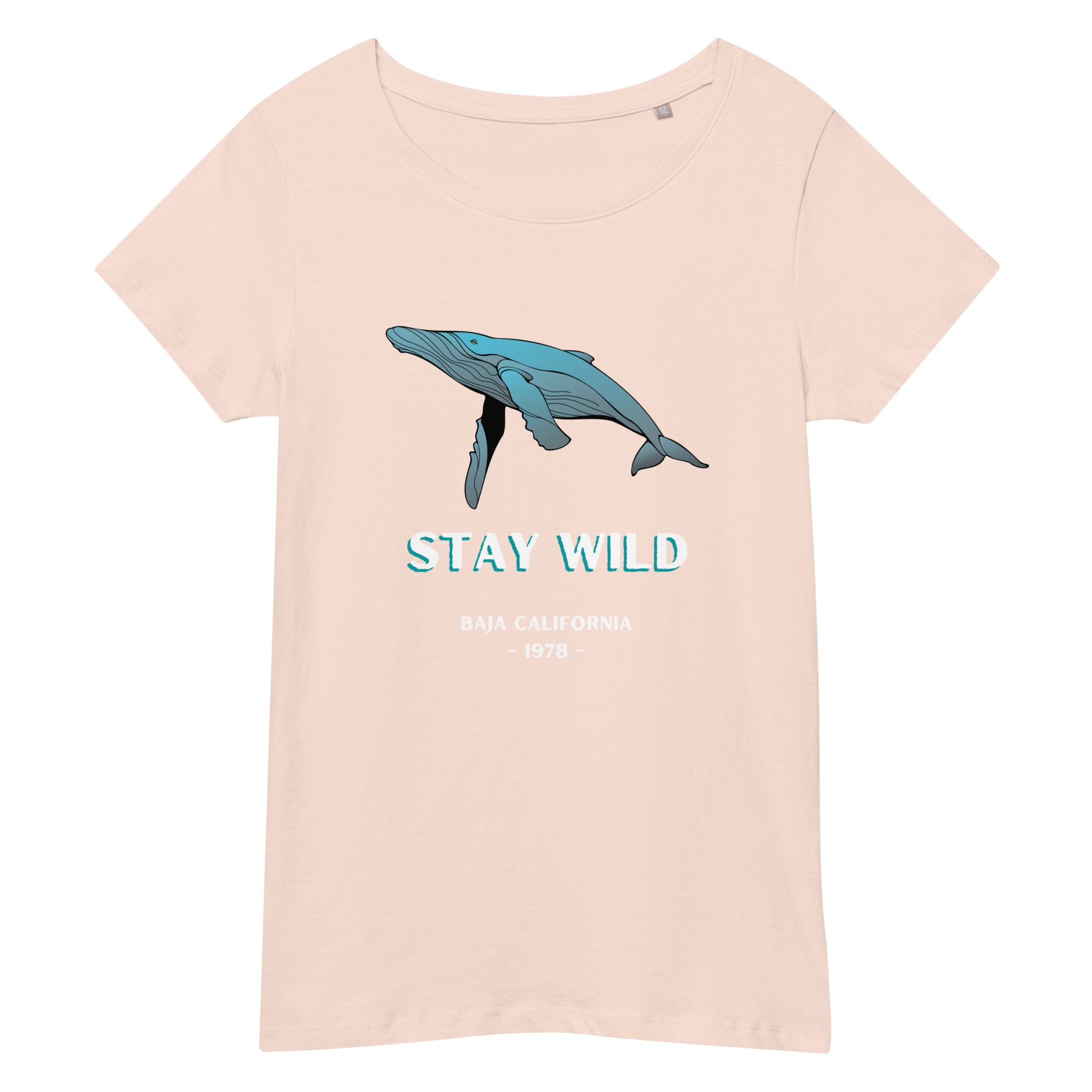 woman t-shirt blue wild