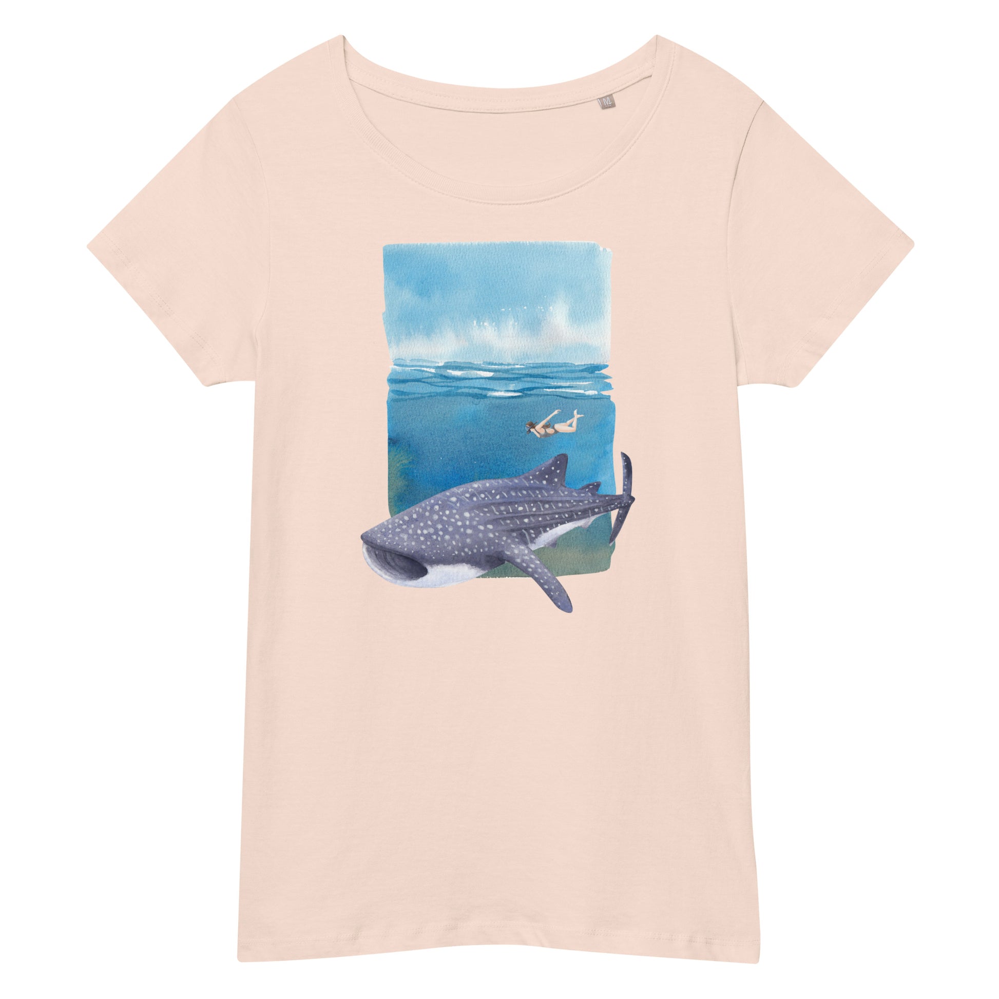 camiseta mujer tiburón ballena