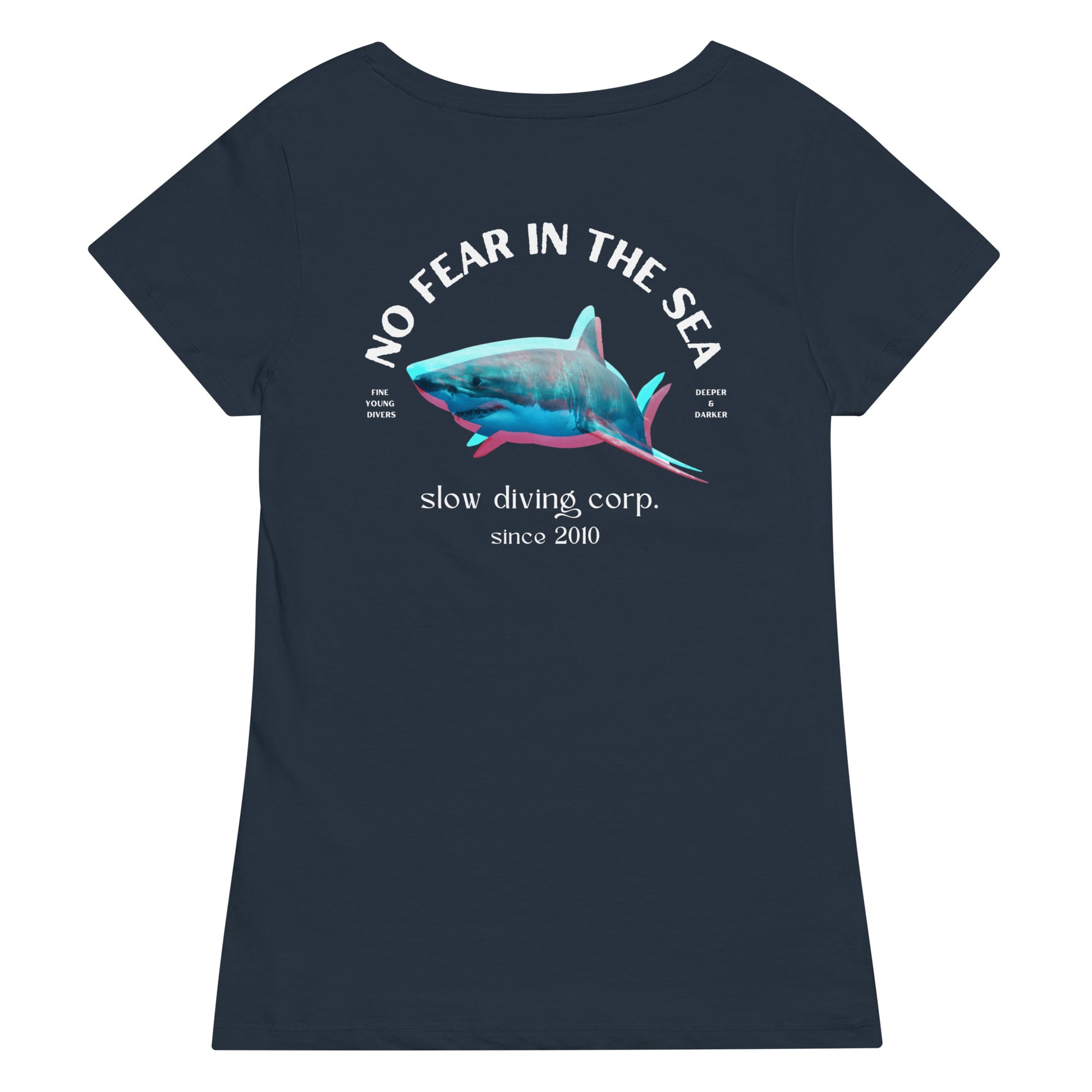 camiseta mujer tiburón blanco