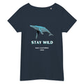 woman t-shirt blue wild