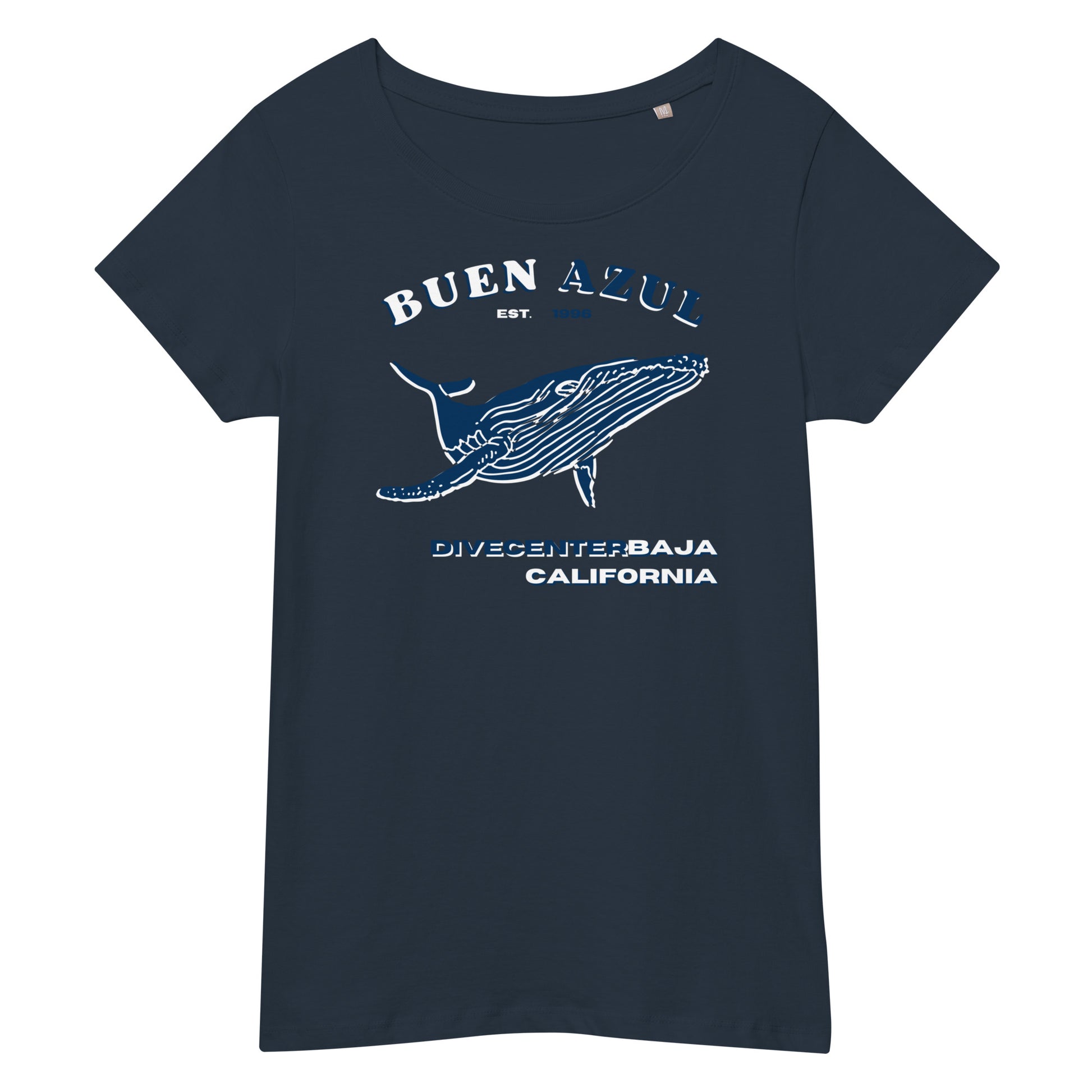 blue whale woman t-shirt