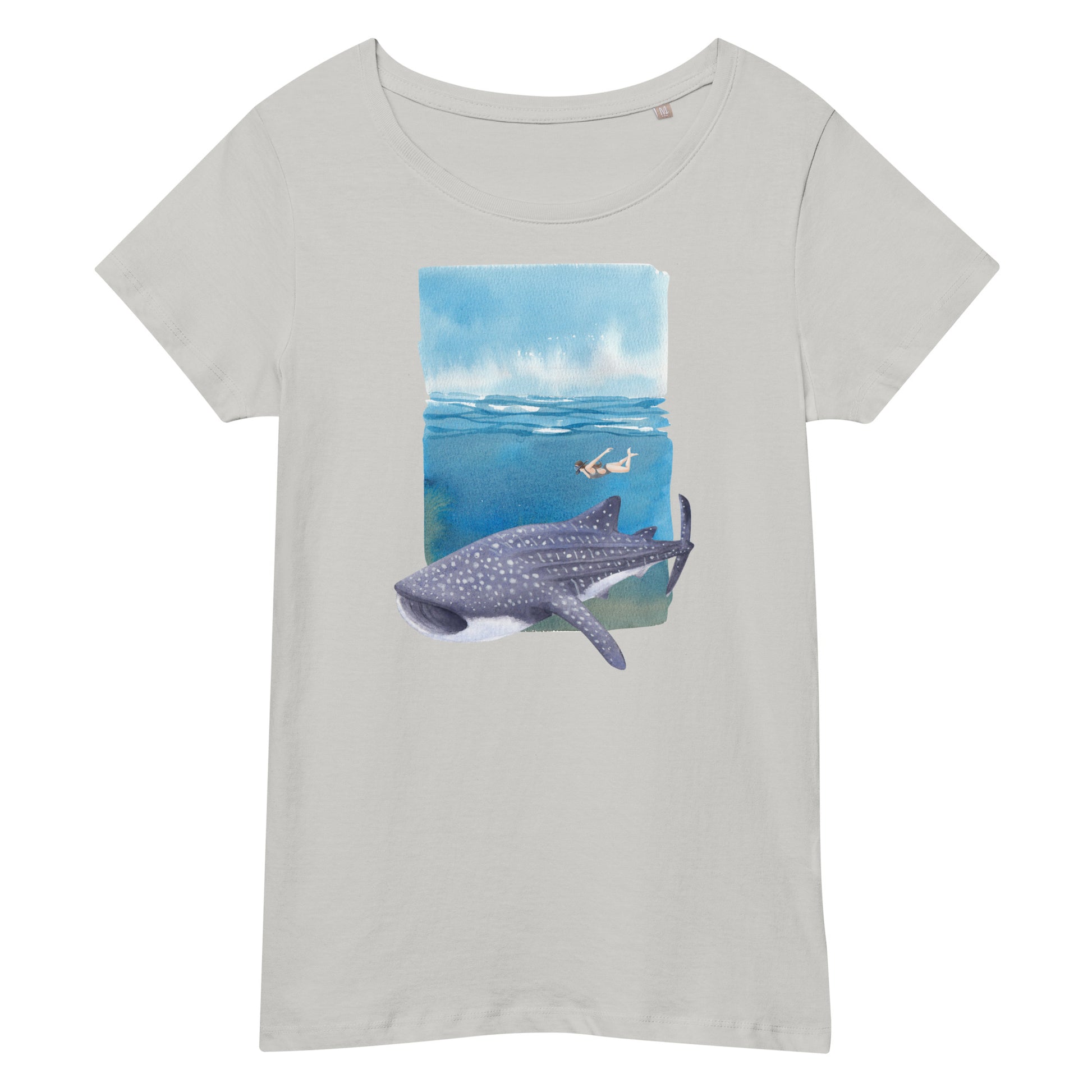 camiseta tiburón ballena mujer