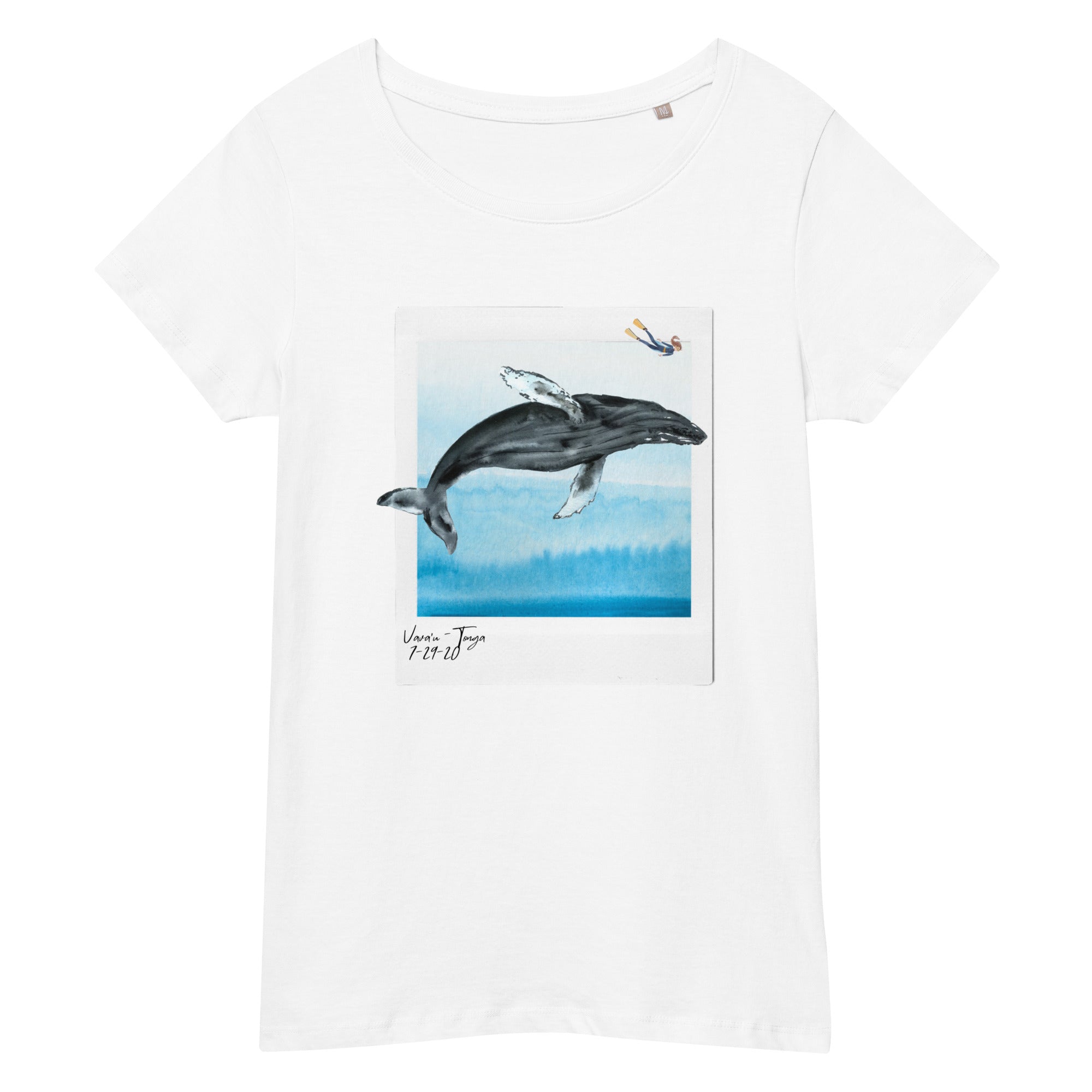 humpback whale t-shirt woman